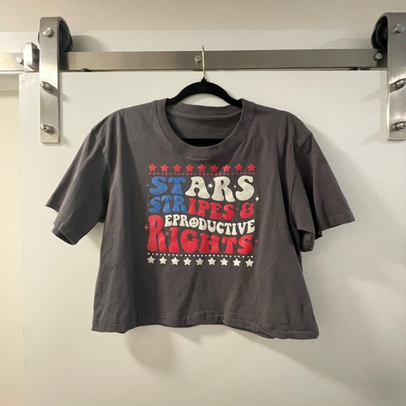 Cropped cotton T-shirt - Picture 2 of 3